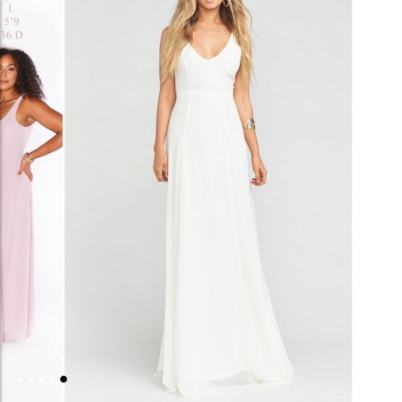 Show Me Your MuMu Dresses & Skirts - Show me your mumu jenn chiffon wedding ivory maxi